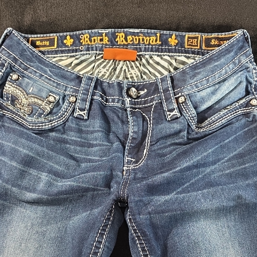 Rock Revival Dark Blue Denim Jeans